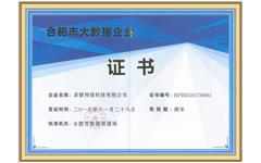 喜讯 爱游戏·ayx体育(china)官方网站获得“合肥市大数据企业”资质