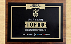 爱游戏·ayx体育(china)官方网站荣获2018（首届）全国高校食堂优秀服务商TOP30